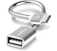 Cable Compatible with Huawei P40, P40 Pro / P30, P30 Lite / P20 / Mate 30, Mate 30 Pro/Mate 20 Adapter Cable USB C Cable USB On The Go Aluminium USB Connector Cord Silver
