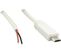 Câble confectionné Micro USB-B mâle avec extrémités ouvertes BKL Electronic 10080105 mâle, droit 1.80 m