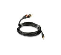 QED Câble Connect Jack-Phono – mini-jack 3,5 mm vers RCA – 1,5 m