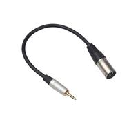 Câble connecteur audio universel 3,5 mm mâle vers XLR pour casque, microphones, guitares, mixeurs, enregistreurs