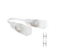 Câble Connecteur Gaine Néon LED Flexible Dimmable 7.5W/m 220V AC 100 LED/m Semi-circulaire 180° Monochrome IP67 Blanc