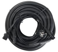 Pronomic Stage EUIECX-15 Câble Hybride Fiche Schuko vers Connecteur IEC, XLR/XLR 15m (idéal pour câbler des enceintes actives, haut-parleurs PA, effets lumineux & éclairage de scène)
