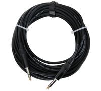 Pronomic Stage INSTS-10 Câble Jack Stéréo (symétriquement blindé, deux conducteurs, jack stéréo 6,3 mm ⇒ jack stéréo 6,3 mm, 10 m de long) Noir