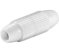 Cable Connector Screw Type TV Cable Antenna Extension Cable Internal Screw Connection 75 dB PVC White Suitable for IEC Antenna Cables