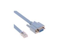 Câble console série compatible Cisco, câble RJ45 vers DB9 à connexion directe de 1,5 m pour routeur/commutateur.