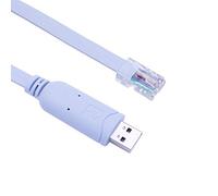 Câble Console USB vers RJ45 pour Windows/Vista/Mac/Linux avec Connecteur (1,8 m, Bleu)