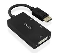 CABLE CONVERSOR AISENS DISPLAYPORT V1.2 A VGA-DVI-HDMI 4K NEGRO 15CM