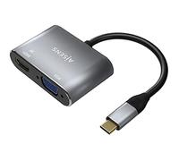 CABLE CONVERSOR AISENS USB-C A VGA-HDMI 4K GRIS 15CM
