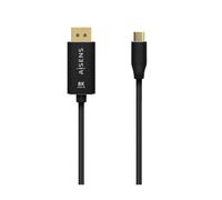 AISENS A109-0687 câble vidéo et adaptateur 1,8 m USB Type-C DisplayPort Noir