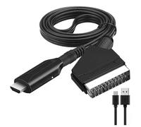 Câble convertisseur audio vidéo péritel vers HDMI 1 m, adaptateur de conversion pour HDTV, DVD, décodeur,