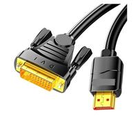 Câble Convertisseur Bidirectionnel HDMI Vers DVI 4K 1080P, Cordon De Transfert Vidéo Bidirectionnel for Smart TV, Boîtier TV, Projecteur, Moniteur, Ordinateur Portable(2M)