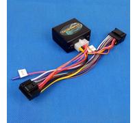 Câble convertisseur d'alimentation 24 V vers 12 V - Régulateur de tension abaisseur pour systèmes de navigation automobile 16 broches, boîtier ABS, installation et Play