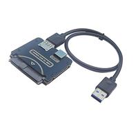 Câble convertisseur de disque dur SAS 5 Gbit/s, vitesse de transfert compatible avec le système Windows, nécessite un lecteur SAS 12 V, entrée d'alimentation SASto USB sans carte RAID