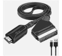 Câble convertisseur HDMI vers SCART de 1 mètre pour une connexion directe entre équipements AV modernes et anciens