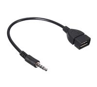 Câble convertisseur OTG mâle, Audio, entrée auxiliaire vers USB 3.5, Type A femelle, 2.0mm