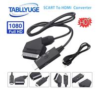 Câble convertisseur péritel vers HDMI, 1080P, sortie HDMI HD 720P/1080P, commutateur, adaptateur convertisseur Audio vidéo pour HDTV/boîte Adaptateur Scart vers HDMI
