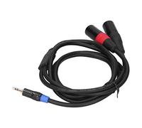 Câble Convertisseur Stéréo Mâle vers XLR Mâle 3,5 Mm pour Mixeur et Amplificateur de Puissance, Connecteur plaqué or, Plug and Play, Fil de 6 Mm de Diamètre, Têtes Rouges et Bleues, adapté