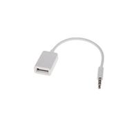 Câble convertisseur/synchronisation Prise audio auxiliaire auto jack 3,5 mm mâle vers USB femelle de Vshop