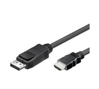 Techly 1m DisplayPort/HDMI Noir