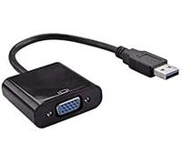 Câble Convertisseur USB-A vers VGA MF 15cm (Noir)