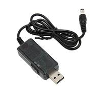 Câble Convertisseur USB Boost, Câble USB DC 5V Boost vers 9V 12V Convertisseur de Tension, Câble Adaptateur d'alimentation avec Embout de Connecteur 3,5 X 1,35 Mm pour