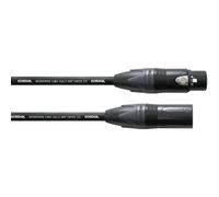 Câble Cordial® CMFLEX 222, 2x0,22 mm² noir XLR-F/XLR-M, CPM 10 FM-FLEX