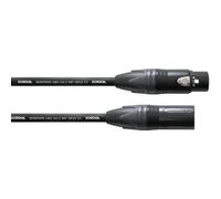 Câble Cordial® CMFLEX 222, 2x0,22 mm² noir XLR-F/XLR-M, CPM 20 FM-FLEX