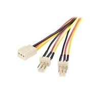 StarTech Câble d'alimentation en Y pour ventilateur Molex 30 cm – 1x TX3 (F) vers 2x TX3 (M) – Neuf