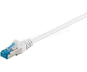 Câble/Cordon réseau Goobay RJ45 Catégorie 6A SSTP (S/FTP) Droit 30m (Blanc)