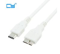 Câble coudé USB 3.1 Type C vers Micro B USB C, 5Gbps, pour recharge de données, compatible avec disque dur externe Macbook, 1m/3ft