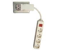 Câble court avec prise 4 interrupteurs lumineux multiprise multiprise meubles derrière prise plate multiprise prise multiprise prise commutable protection enfant