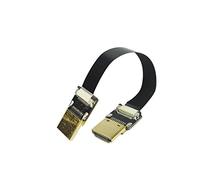Câble court et fin FFC HDMI FPV HDMI standard mâle droit vers HDMI standard Full HDMI standard mâle droit pour Red Blackmagic BMCC Sony FS7 Canon C300 (10 cm)