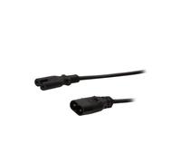 Câble CP129 IEC C7 femelle, IEC C8 mâle 2m femelles : 1 noir LOGILINK