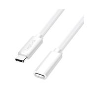 Câble CU0221 haute vitesse, prise USB 2.0 USB C, connecteur USB C 2m blanc LO...