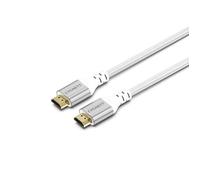 Câble HDMI vers HDMI 8k 48Gbps en Nylon Tressé 1.5m CYGNETT Blanc