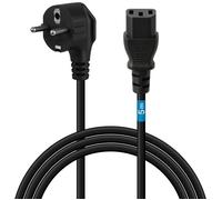 Câble d’Alimentation 5m CEE 7/7 Schuko vers IEC C13, pour PC fixe, Ecran, Onduleur, Projecteur, appareils ménagers compatibles