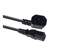 Câble d ' Alimentation à Angle Droit IEC320 C14 C13, 60cm | Câble d ' alimentation robuste 2500W pour moniteur d ' ordinateur de serveur UPS de bureau, conception à angle droit de