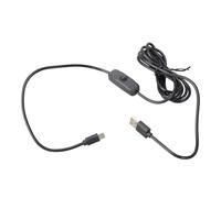 Câble d ' alimentation avec interrupteurs marche / arrêt USB de type C, cordon de 5 V 3 A, longueur de 1 m ou 2 m, pour smartphones Raspberry 4B, électronique, plusieurs appareils, câble USB de C
