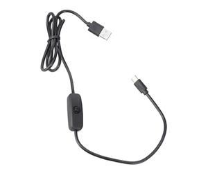 Câble d ' alimentation avec interrupteurs marche / arrêt USB de type C, cordon de 5 V 3 A, longueur de 1 m ou 2 m, pour smartphones Raspberry 4B, électronique, plusieurs appareils, câble USB de C