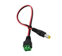 Câble d ' Alimentation DC5521 à 2 Broches, borne à vis 2, M | Conducteur en cuivre 22 AWG, joint connecteur-fil moulé, assemblage complet pour les connexions basse tension de