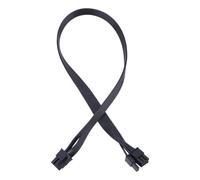 Câble d ' alimentation GPU 8 broches, fil épais 18 AWG, conception tressée plate pour connexion flexible de carte graphique 6 + 2 broches, câble d ' alimentation GPU à usages multiples