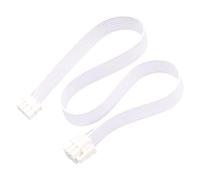 Câble d ' Alimentation PCIe 12VHPWR à 8 Broches, Cordon Plat en PVC de 60cm, et Blanc pour Carte Graphique GPU, Cordon d ' Alimentation pour Carte Graphique