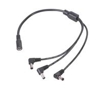 Câble d ' Alimentation séparateur en Y DC5521, 5.5x2.1mm, 2/3 / 4 Ports mâles, coude à 90 degrés pour caméra de sécurité et lumière LED, câble d ' Alimentation CCTV de 40CM