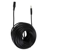 Câble d’extension audio mâle-femelle de 3,5 mm, câble auxiliaire pour écouteurs de smartphone, son stéréo HiFi avec conducteur en cuivre sans oxygène, gaine en PVC flexible pour (25 m / 82 pieds)