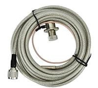 Câble d’extension coaxial de qualité supérieure, câble d’extension vidéo coaxial avec connecteur mâle-femelle, câble RF à tête N plaquée or pour antenne TV et récepteur satellite, (Sans adaptateur)