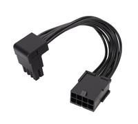 Câble d ' Extension d ' Alimentation GPU PCIe 8 Broches, connecteur 18 AWG à 90 degrés pour Le dégagement du Panneau latéral à l ' intérieur des boîtiers de Bureau