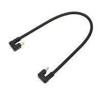 Câble d’extension de données USB 3.1 Type C, câble coudé mâle-mâle à charge rapide 10 Gbps, câble plaqué or de 11,8 pouces avec blindage à 3 couches, compatible, LeTV,