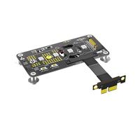 Câble d ' Extension MKey SSD PCIEx1 avec Ventilateur de, 10CM | Convertisseur PCIE3.0 1X MKey pour SSD 2230-2280 avec LED à changement de couleur automatique et tampon