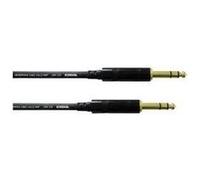 Câble d’instrument stéréo Cordial REAN 2 x jack 6,3 mm noir Noir G