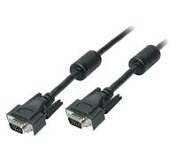 Cable D-Sub 15pin HD prise male des deux cotes 15m - Noir